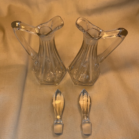 Vintage/Antique hand blown glass bottles w/stopper - Picture 4 of 12